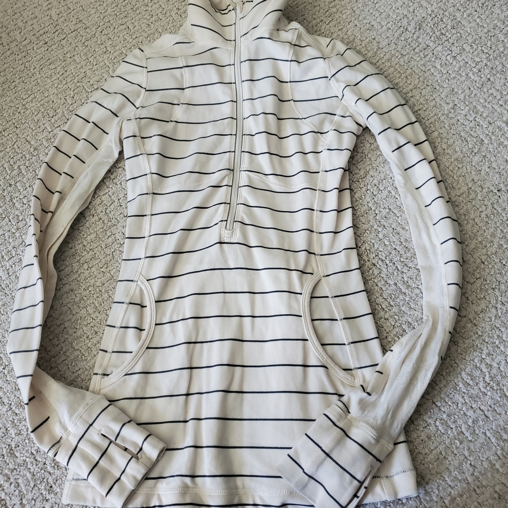Lululemon Half Zip Like New Lace Accents